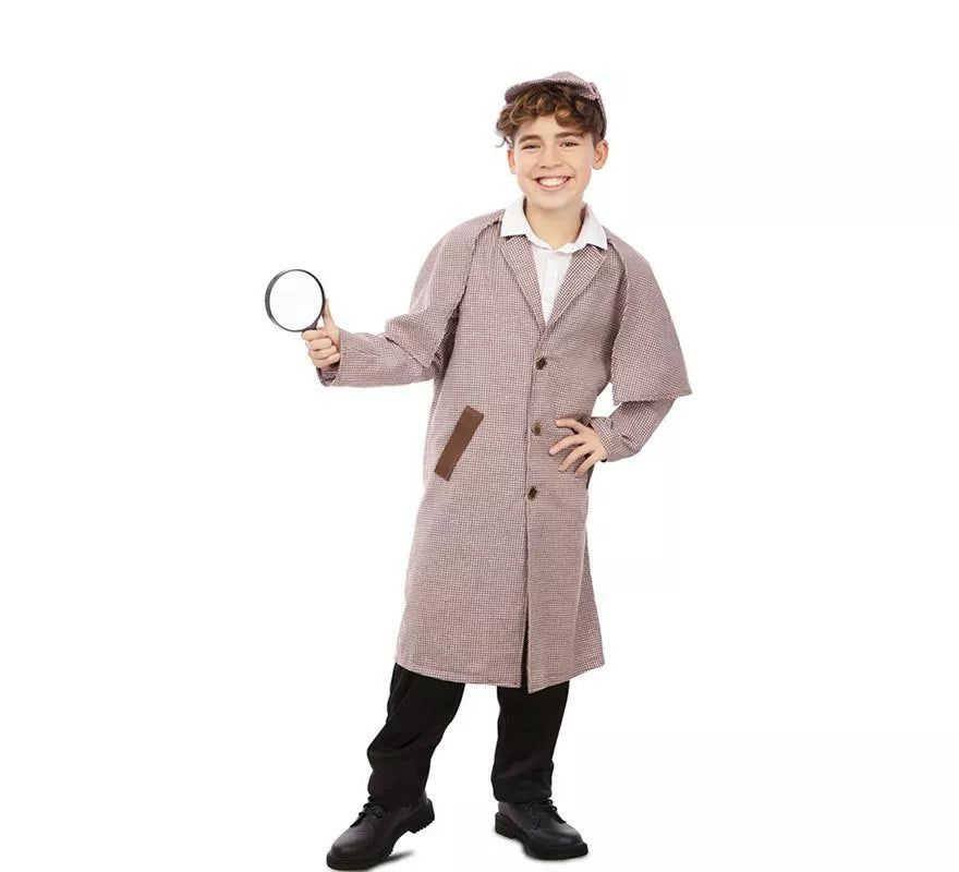 Translation missing: fr.Disfraz de Detective de los años 30 con gorro para niño