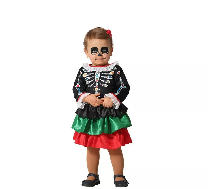 Translation missing: fr.Disfraz de Día de Los Muertos para bebé y niña