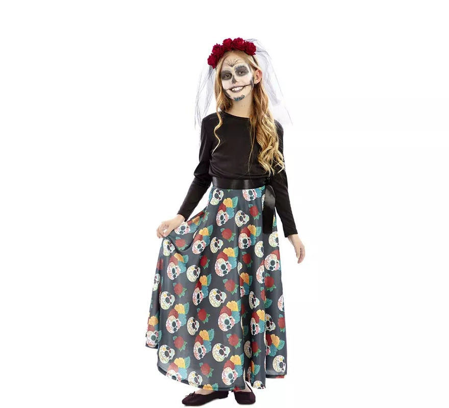 Translation missing: fr.Disfraz de Día de Los Muertos para niña