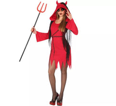 Déguisement de Diablesse avec Chaînes pour femme