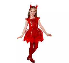 Costume de diable avec cornes pour fille