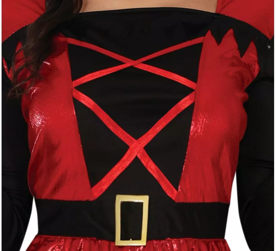Translation missing: fr.Disfraz de Diablesa rojo y negro para mujer