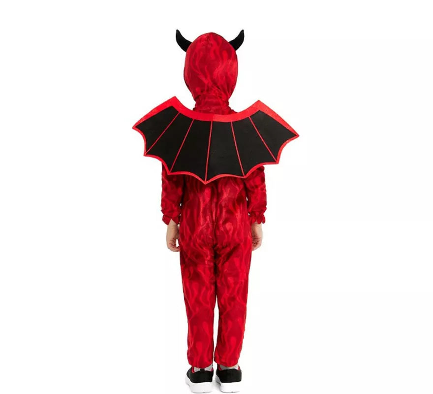 Translation missing: fr.Disfraz de Diablillo rojo con diadema y alas para bebé y niño