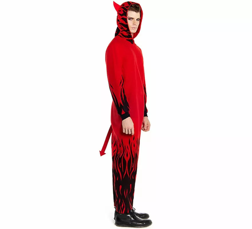 Disfraz de Diablo en Llamas para hombre