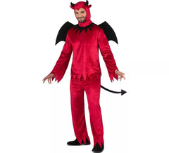 Déguisement Diable Rouge avec ailes et queue pour homme