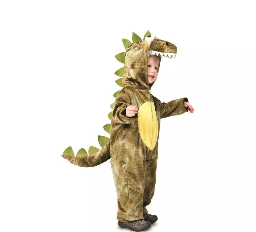 Translation missing: fr.Disfraz de Dinosaurio Dino Rugido verde con cola para niños