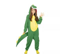 Disfraz de Dinosaurio Kugurumi verde y amarillo para niños
