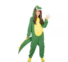 Costume de dinosaure Kugurumi vert et jaune pour enfants