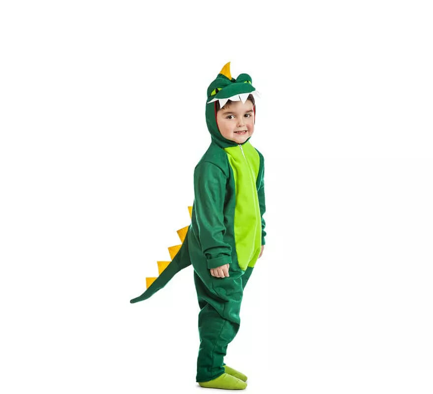 Translation missing: fr.Disfraz de Dinosaurio verde para niños
