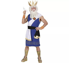 Déguisement Dieu Zeus avec couronne homme