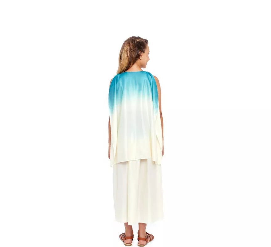 Translation missing: fr.Disfraz de Diosa Griega Azul y Blanco para niña