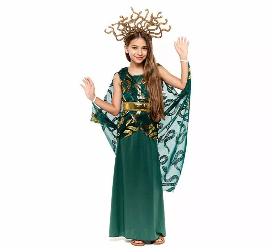 Translation missing: fr.Disfraz de Diosa Griega Medusa para niña