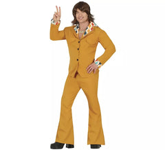 Costume Disco Orange Années 70 Homme