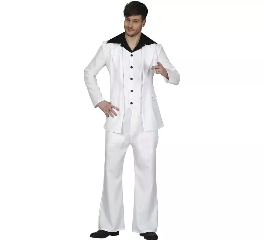 Translation missing: fr.Disfraz de Disco Blanco y Negro para Hombre