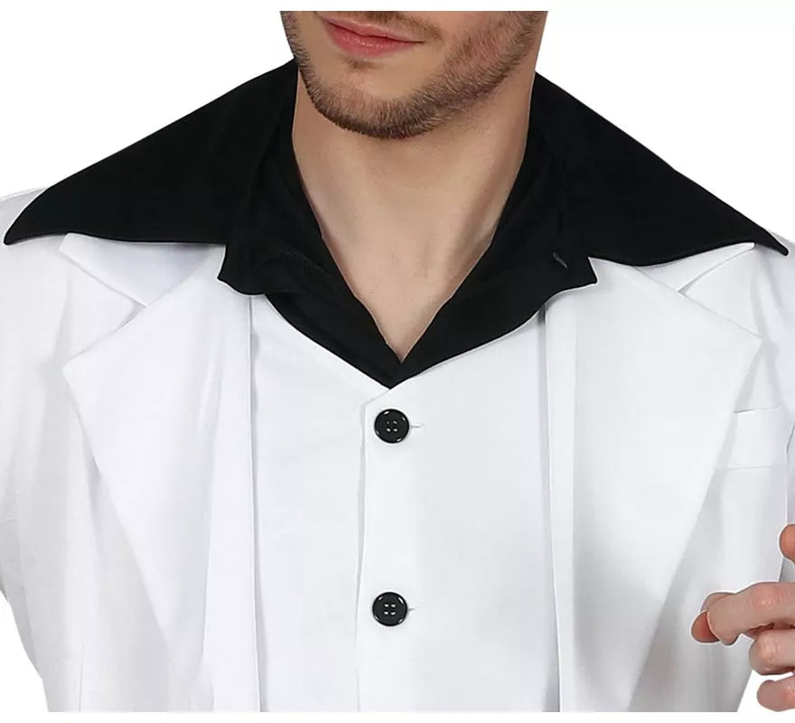 Translation missing: fr.Disfraz de Disco Blanco y Negro para Hombre