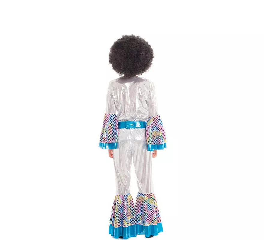 Translation missing: fr.Disfraz de Disco Boy Plateado y Azul 2 piezas para niños