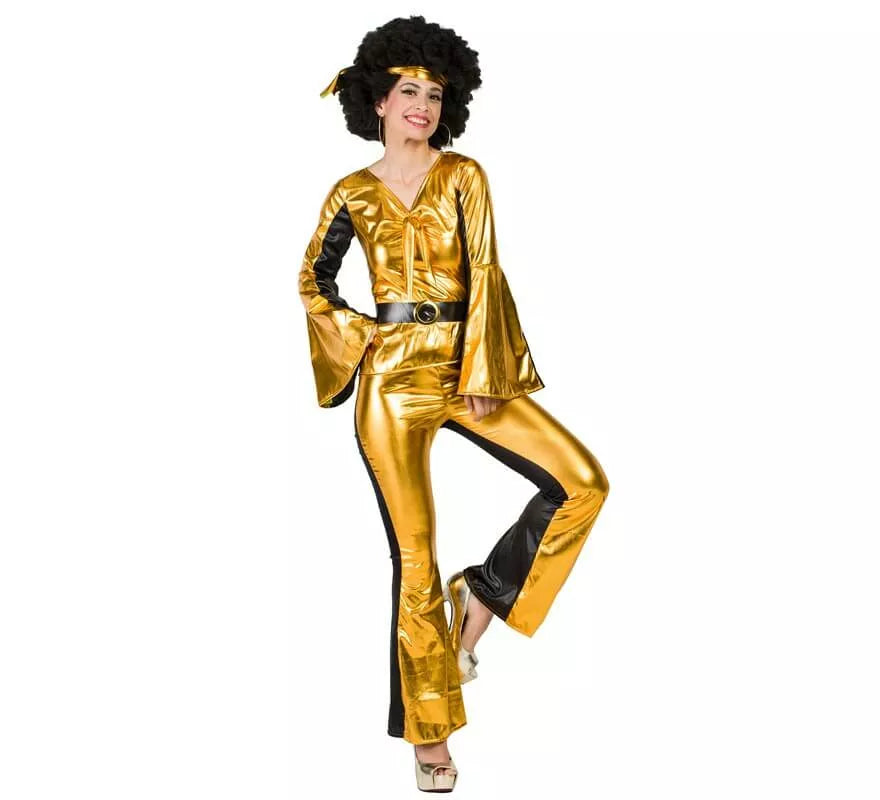 Translation missing: fr.Disfraz de Disco Dorado para mujer