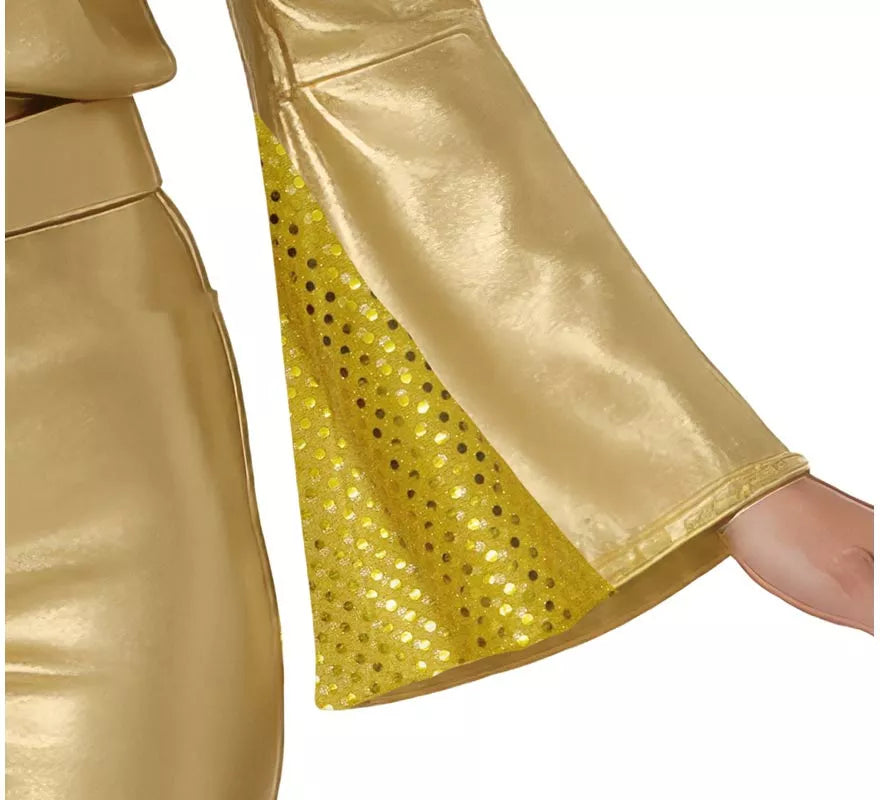 Disfraz de Disco dorado para mujer