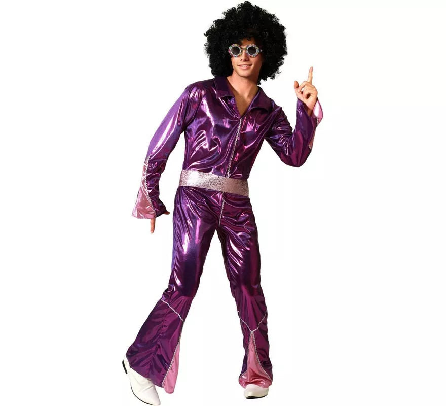 Translation missing: fr.Disfraz de Disco Fucsia para hombre