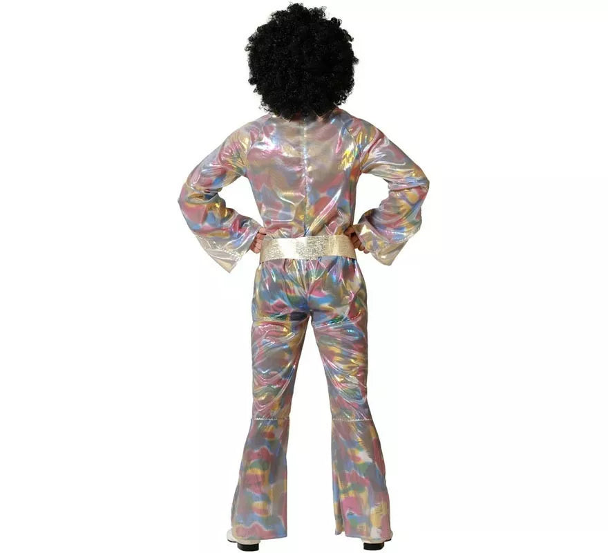 Disfraz de Disco multicolor para hombre