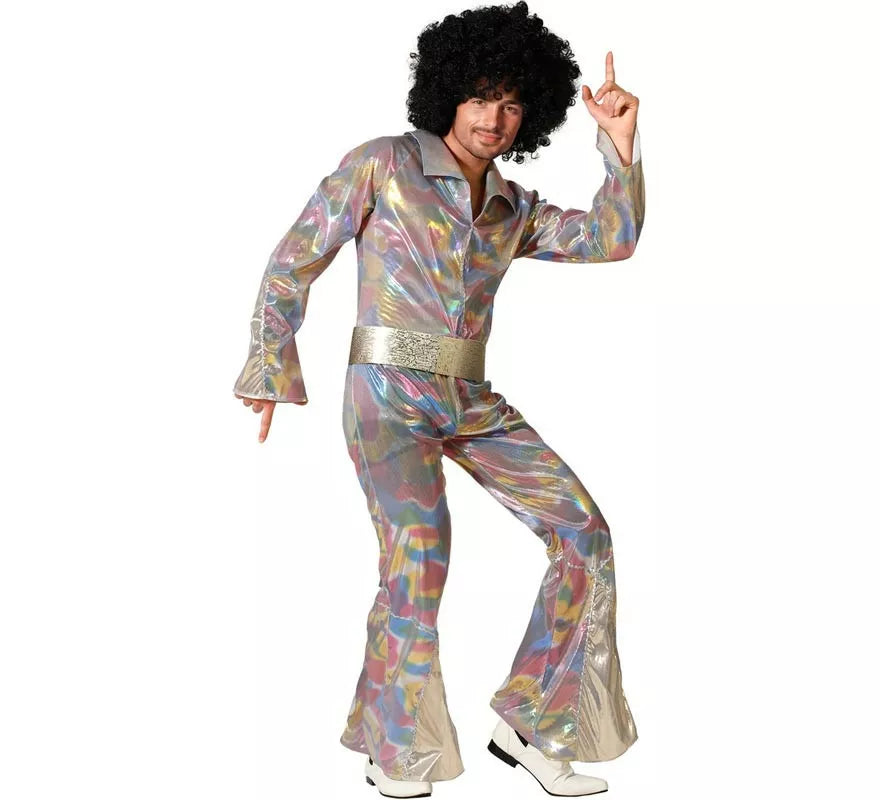 Translation missing: fr.Disfraz de Disco multicolor para hombre