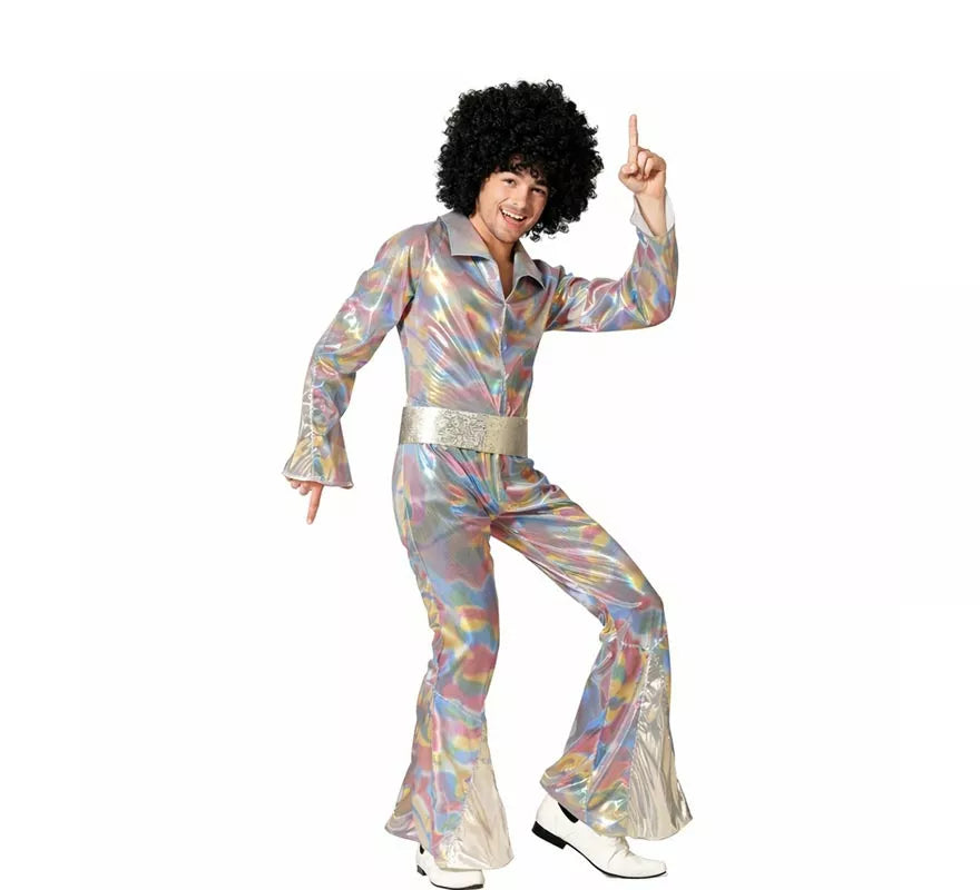 Translation missing: fr.Disfraz de Disco multicolor para hombre