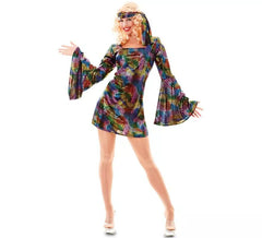 Déguisement Disco Multicouleur pour femme