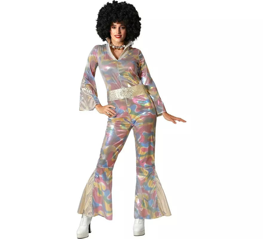 Translation missing: fr.Disfraz de Disco multicolor para mujer