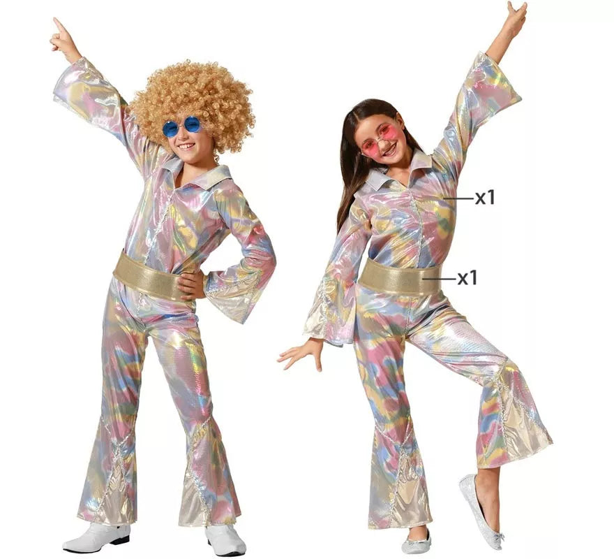 Translation missing: fr.Disfraz de Disco multicolor para niños