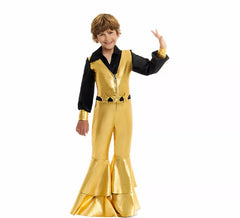 Déguisement Disco doré garçon