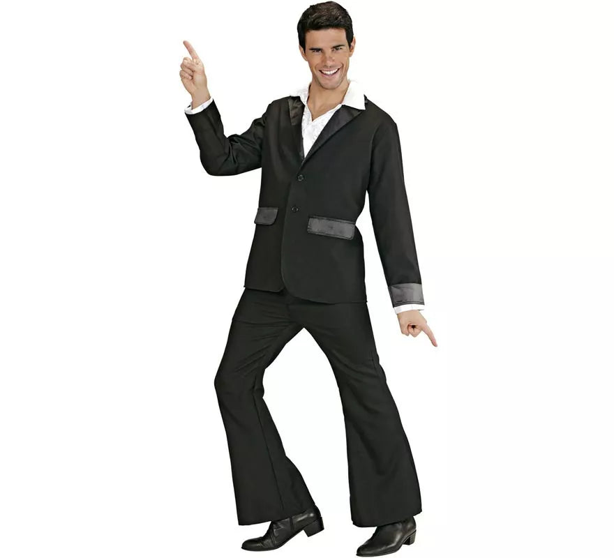 Translation missing: fr.Disfraz de Disco Party negro para hombre