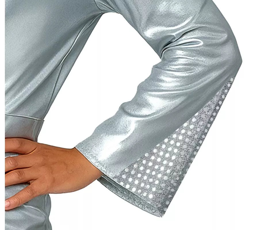 Translation missing: fr.Disfraz de Disco plata para hombre