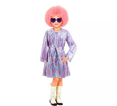Déguisement Disco Psychédélique Lilas Fille