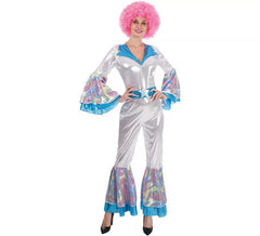 Déguisement Disco Woman argent femme