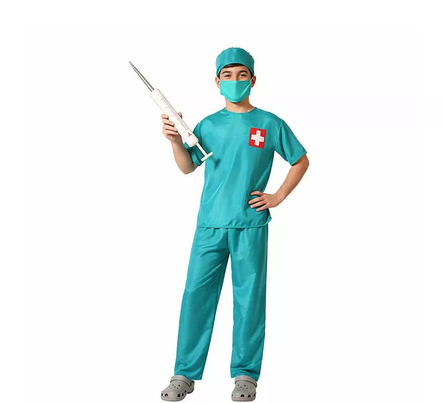 Translation missing: fr.Disfraz de Doctor Azul con Mangas Cortas para Hombre