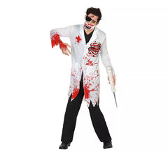 Déguisement de Docteur Zombie pour hommes Halloween plusieurs tailles