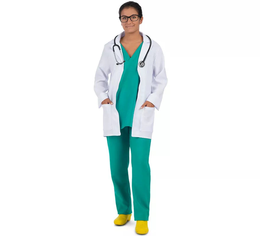 Translation missing: fr.Disfraz de Doctora con Uniforme Verde para mujer