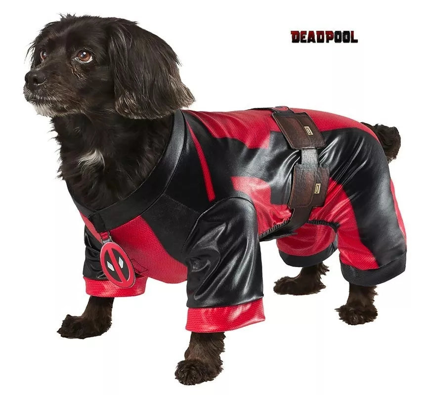 Translation missing: fr.Disfraz de Dogpool clásico de Deadpool con cinturón para perro