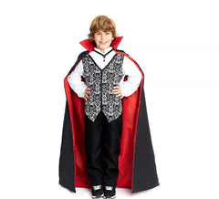 Déguisement Dracula classique avec cape bicolore pour enfant