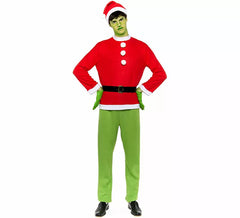 Costume de lutin de Noël grincheux pour hommes