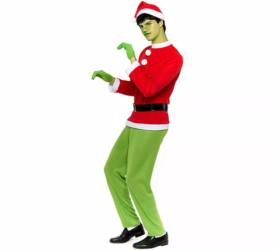 Translation missing: fr.Disfraz de Duende Gruñón de Navidad para hombre