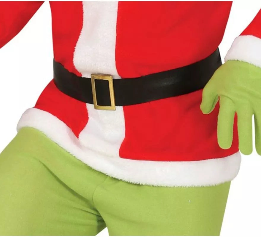 Translation missing: fr.Disfraz de Duende Gruñón Navideño verde para hombre