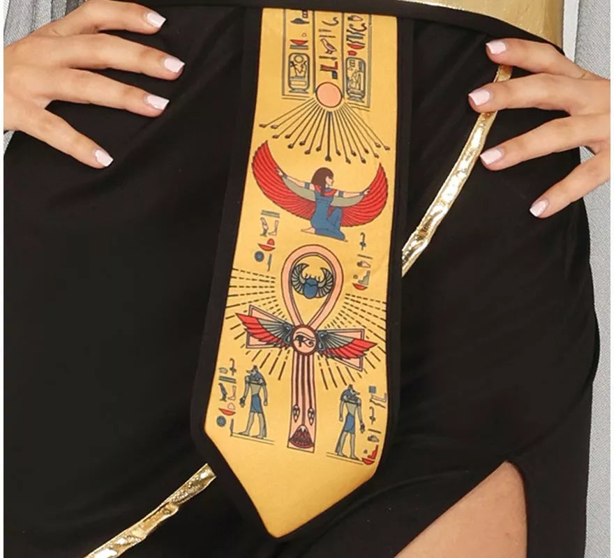 Translation missing: fr.Disfraz de Egipcia negra con cinturón para mujer