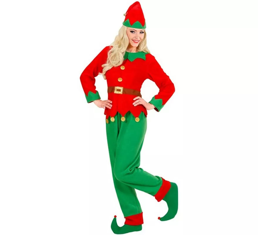 Disfraz de Elfa Ayudante de Santa Claus para mujer