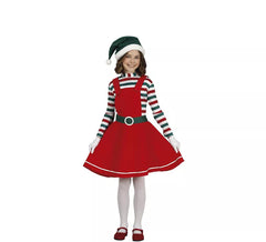 Déguisement lutin du Père Noël fille