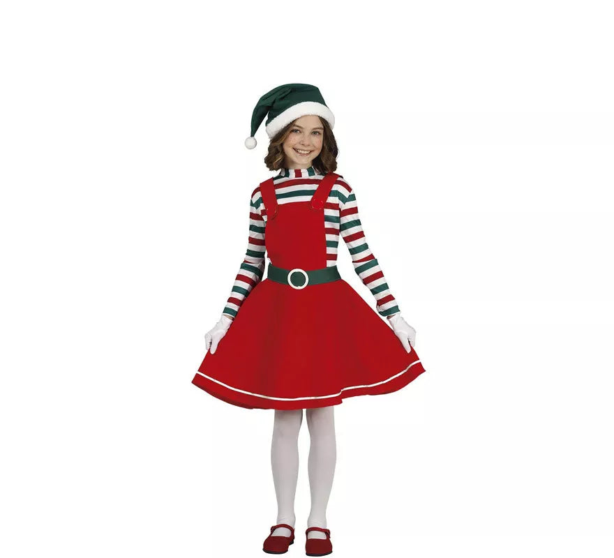Translation missing: fr.Disfraz de Elfa de Papá Noel para niña