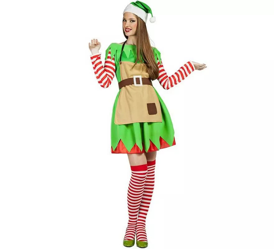 Translation missing: fr.Disfraz de Elfa Navidad para mujer