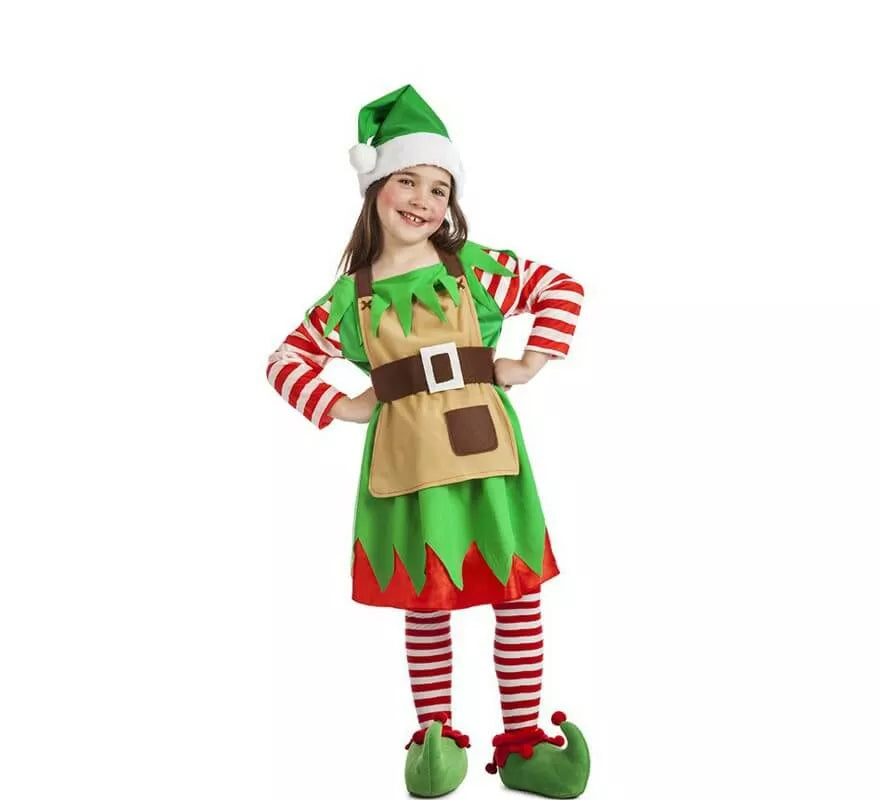 Translation missing: fr.Disfraz de Elfa Navidad para niña