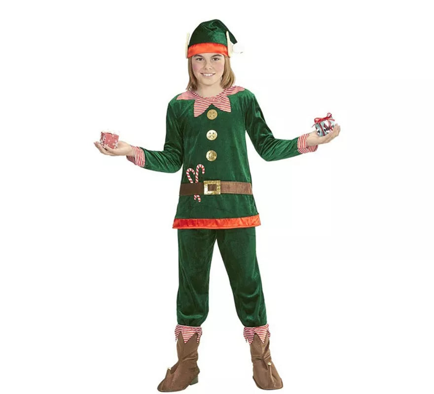 Disfraz de Elfo Ayudante de Papá Noel para niño
