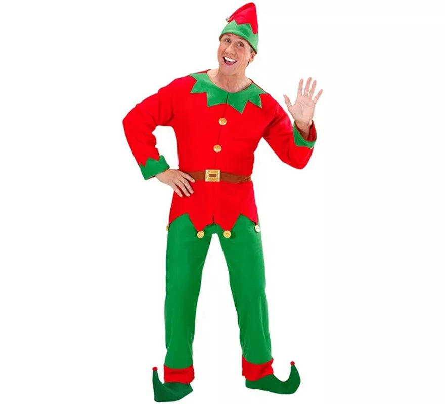 Translation missing: fr.Disfraz de Elfo Ayudante de Santa Claus para hombre